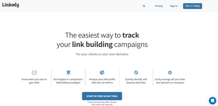 Linkody Dashboard