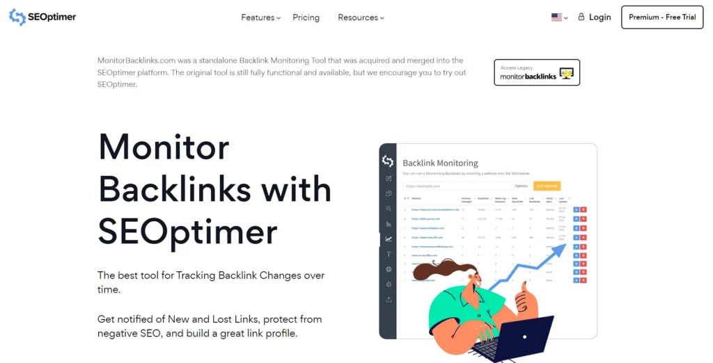 monitoring backlink