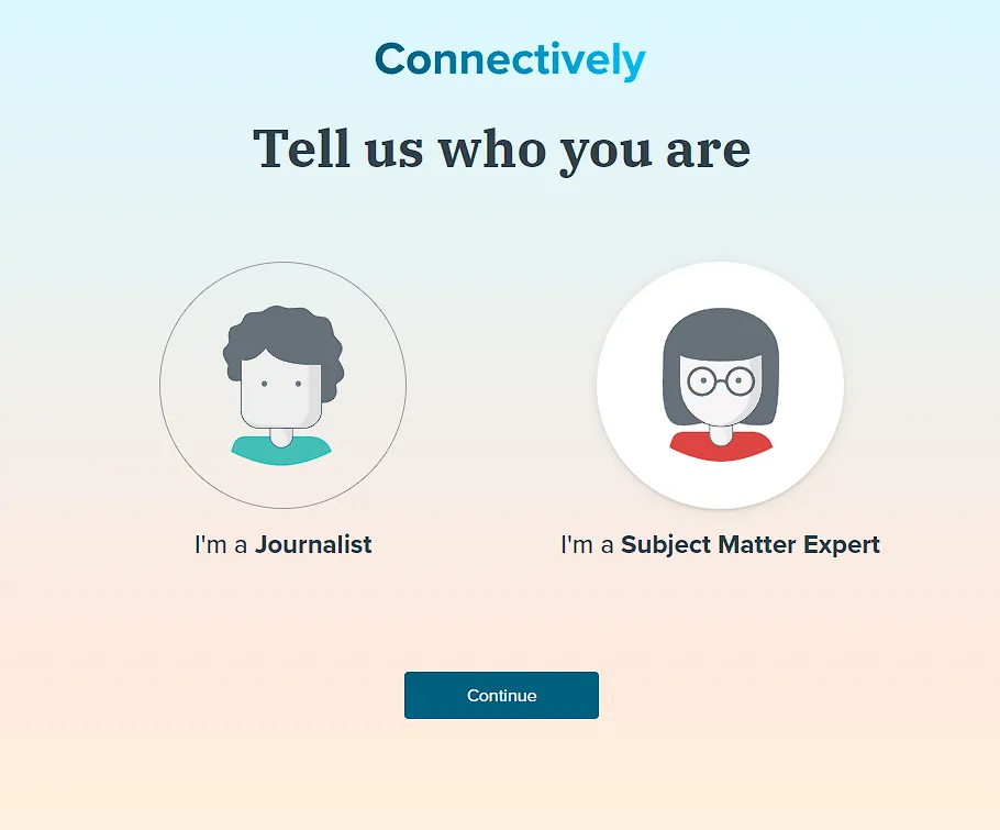 sign up as a source