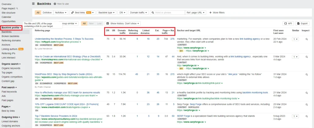 backlink quality