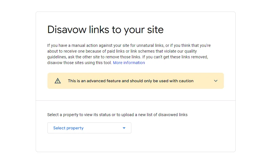 disavow