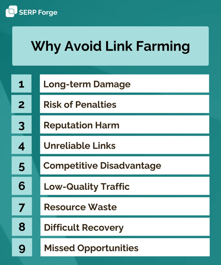 avoid link farming