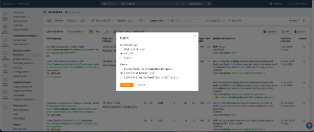 Export Your Backlinks