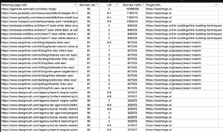 Review Referring Domains