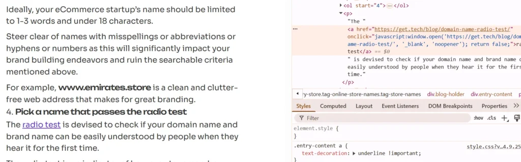 rel attribute