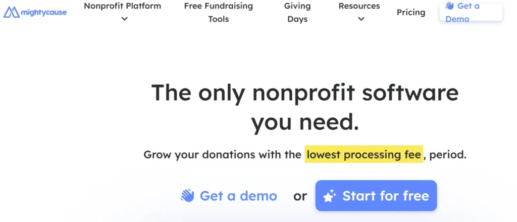 Mightycause crowdfunding 