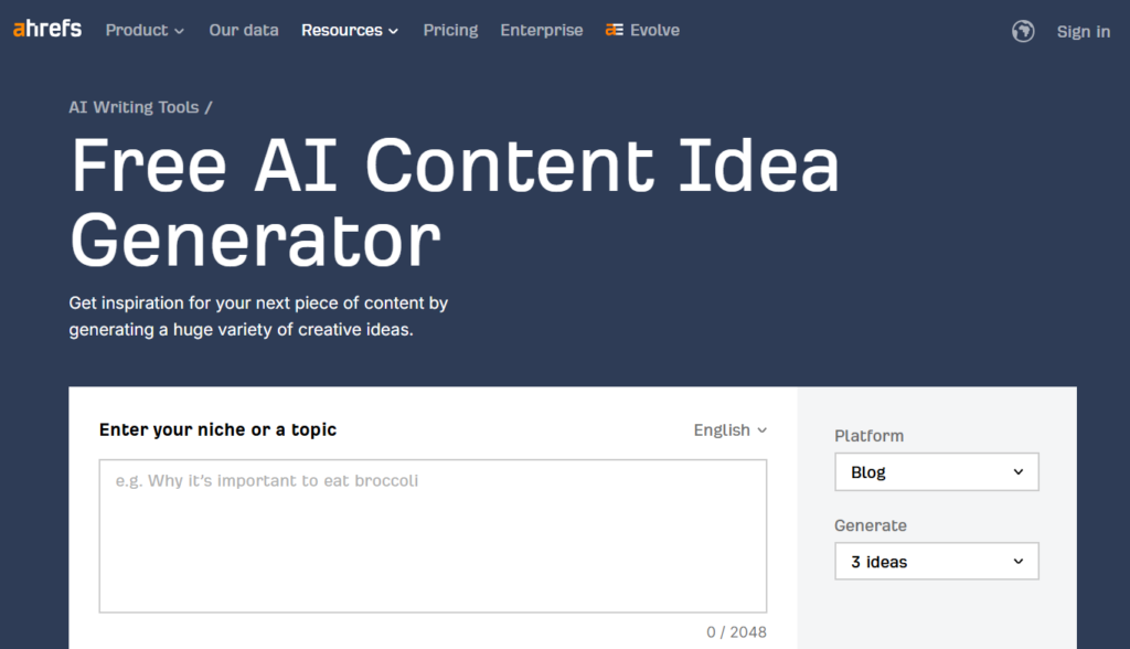 ai content generator