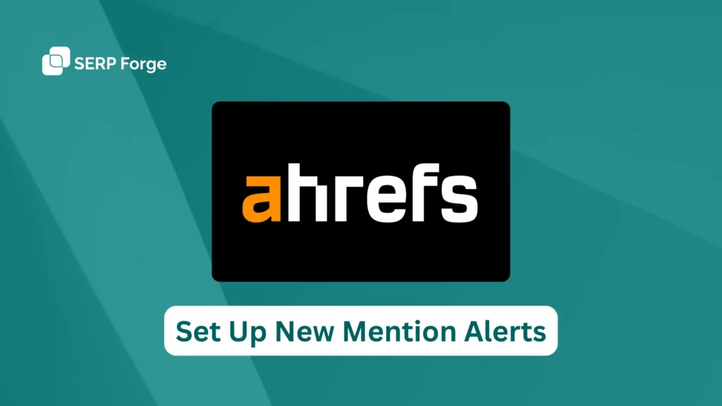 Set Up New Mentions Alerts