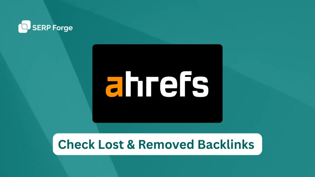 Check Lost & Removed Backlinks