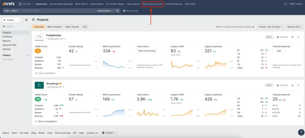Keywords Explorer