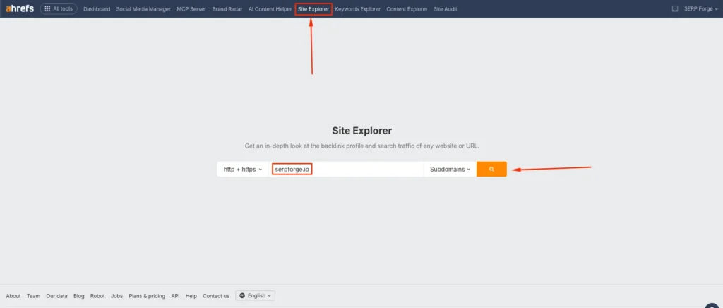 Site Explorer