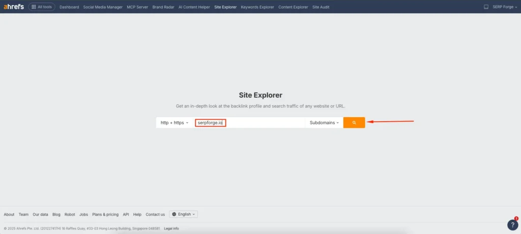 Site Explorer