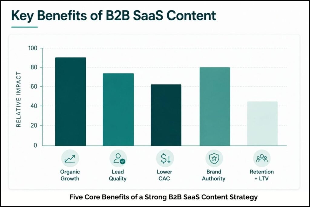 Key Benefits of B2B SaaS Content
