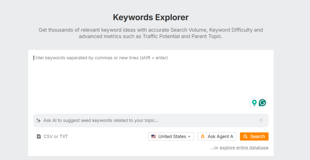 Keywords Explorer