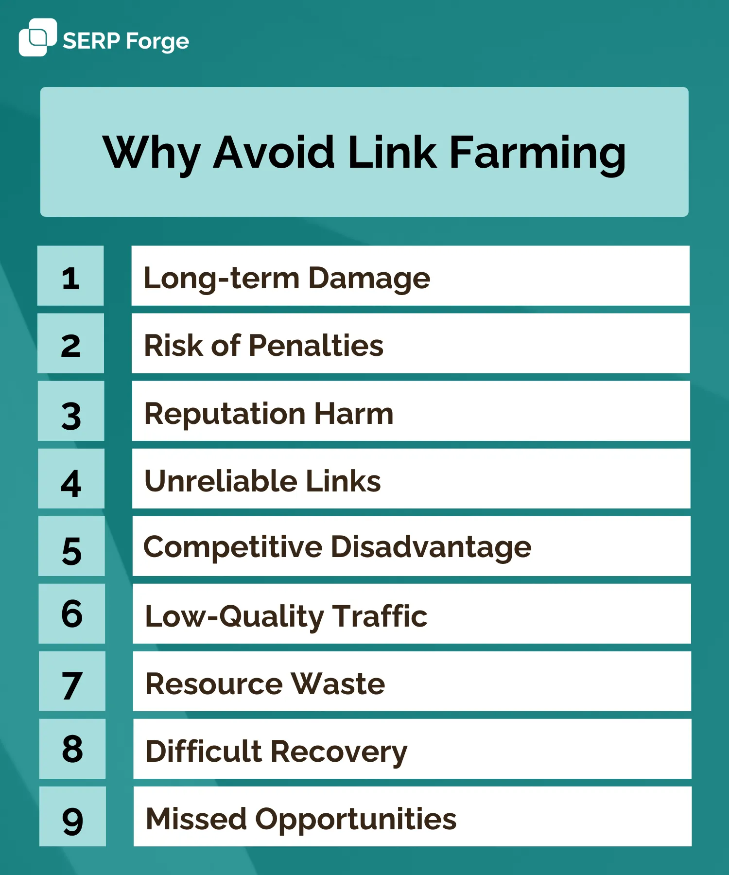 avoid link farming